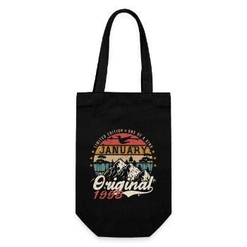 January 1995 Birthday Gift - January 1995 - Gift Bag for Bottles - black - Front