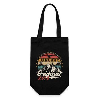 Janvier 2015 Cadeau Anniversaire - Janvier 2015 - Sac à bouteille - noir - Devant
