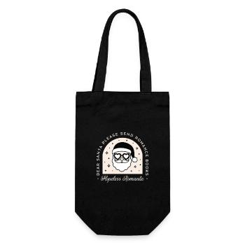 Weihnachtsbücher Dark Romance Reader - Geschenkbeutel für Flaschen - Schwarz - Vorne