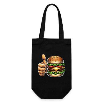 Mexican Burger Fast Food - Gift Bag for Bottles - black - Front