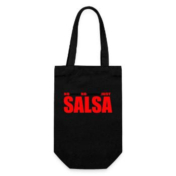 Keine Drogen, kein Alkohol, nur Salsa - Geschenkbeutel für Flaschen - Schwarz - Vorne
