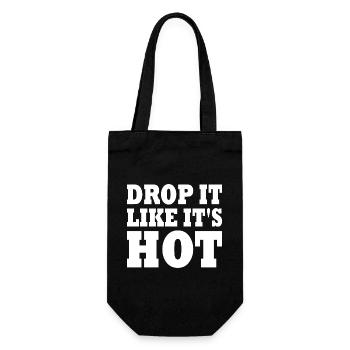 Drop it like its hot - Geschenkbeutel für Flaschen - Schwarz - Vorne
