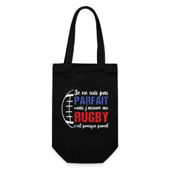 Je ne suis pas parfait mais j' assure au rugby - Sac à bouteille - noir - Devant