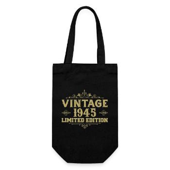 1945 Vintage Vintage cadeau d’anniversaire 1945 - Sac à bouteille - noir - Devant