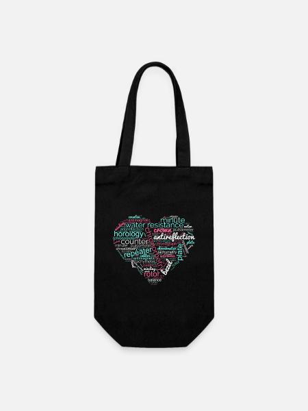 Uhrmacherkunst und Uhrmacherei - Geschenkbeutel für Flaschen - Schwarz