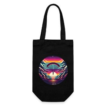 Skydiving - Gift Bag for Bottles - black - Front