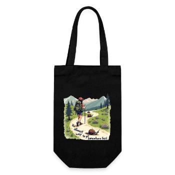 Randonnée en montagne Chemise drôle pour les randonneurs - Sac à bouteille - noir - Devant