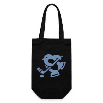 Pinguin Hockey Eishockey Silhouette Minimalistisch - Gift Bag for Bottles - black - Front