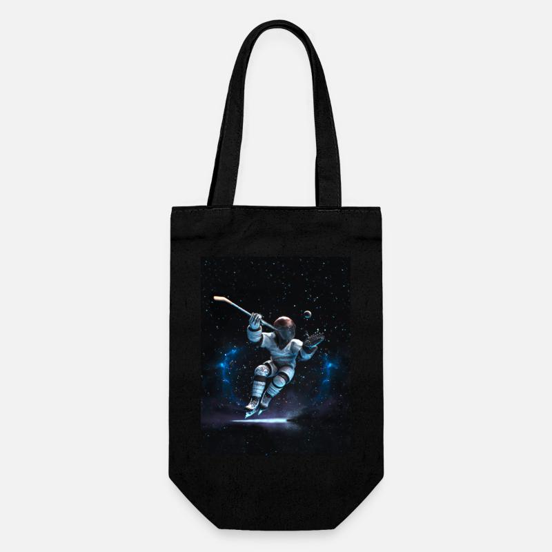 Eishockey Space Power - Geschenkbeutel für Flaschen - Schwarz