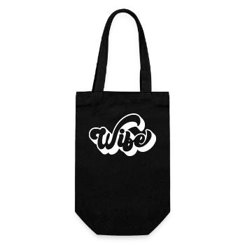 Cool Wife Matching Couple Wedding Party Mariage - Sac à bouteille - noir - Devant