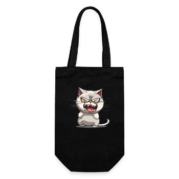 Chat fou - Sac à bouteille - noir - Devant