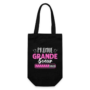 Promue grande soeur en 2023 annonce naissance - Sac à bouteille - noir - Devant