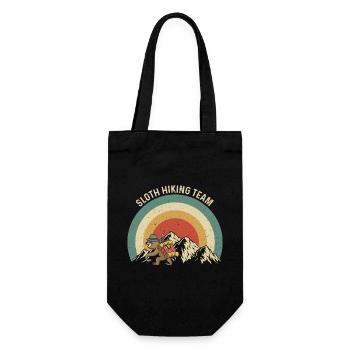Sloth Hiking Team - Gift Bag for Bottles - black - Front