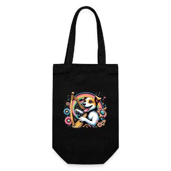 Harp sounds in the heartbeat - Gift Bag for Bottles - black - Front
