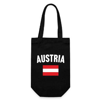 Drapeau de l’Autriche - Sac à bouteille - noir - Devant