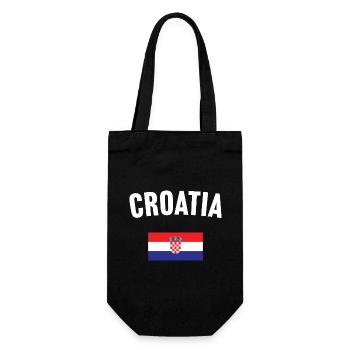 Drapeau de la Croatie - Sac à bouteille - noir - Devant
