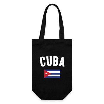 Cuba Flag - Gift Bag for Bottles - black - Front