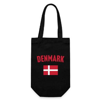 Drapeau du Danemark - Sac à bouteille - noir - Devant