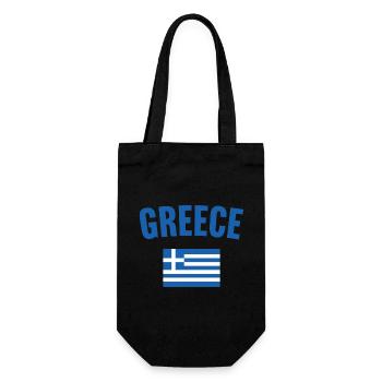 Greece Flag - Gift Bag for Bottles - black - Front