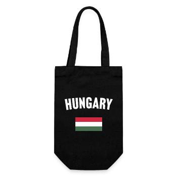 Hungary Flag - Gift Bag for Bottles - black - Front
