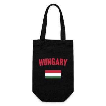 Hungary Flag - Gift Bag for Bottles - black - Front