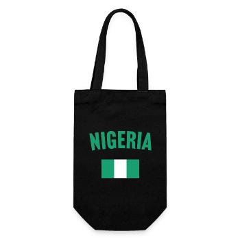 Drapeau du Nigeria - Sac à bouteille - noir - Devant
