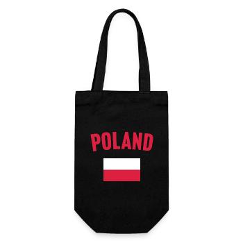 Poland Flag - Gift Bag for Bottles - black - Front