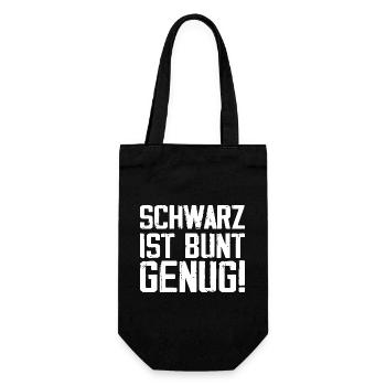 Bunte Schwarzheit - Geschenkbeutel für Flaschen - Schwarz - Vorne