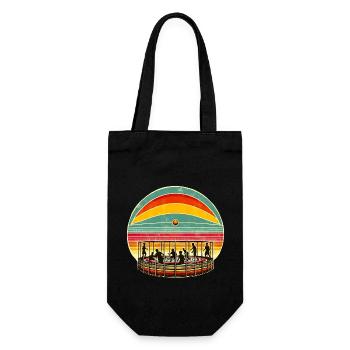 Gaga Ball Dodgeball Gagaball Player Gaga Ball - Gift Bag for Bottles - black - Front