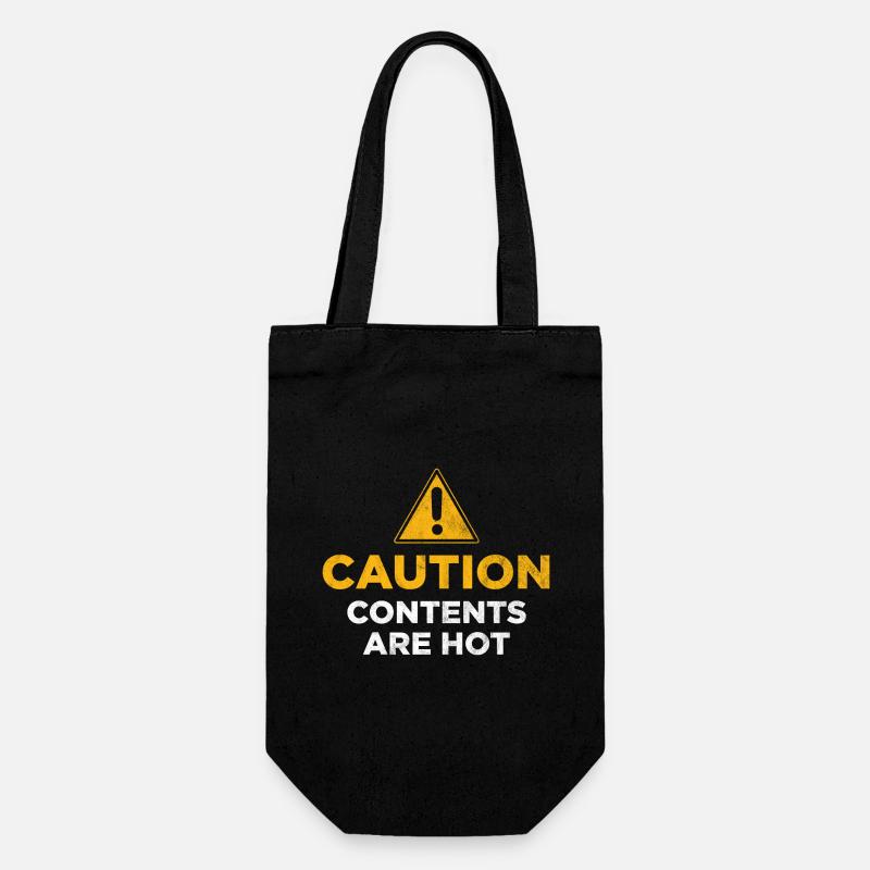 Le contenu est chaud - Sac à bouteille - noir
