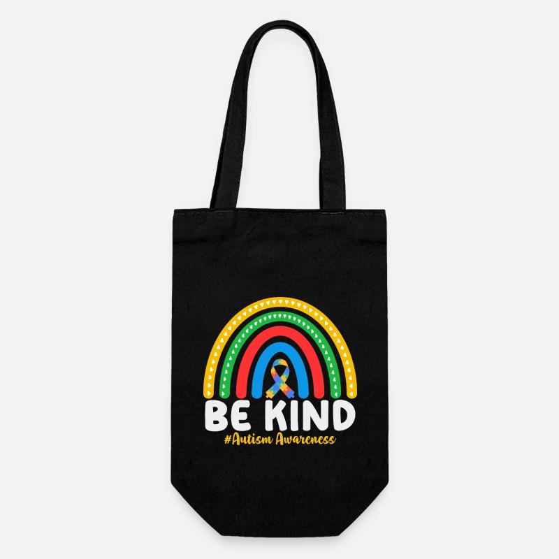 Autism Awareness - Geschenkbeutel für Flaschen - Schwarz
