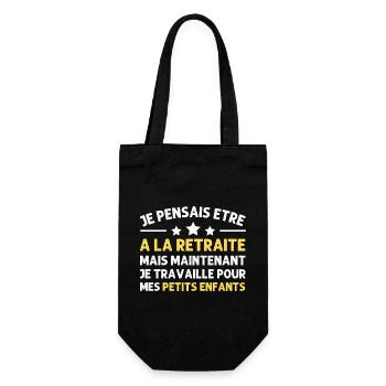 Je pensais être à la retraite humour retraité - Sac à bouteille - noir - Devant