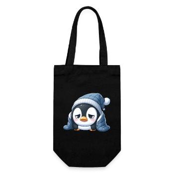 Pingouin fatigué - Sac à bouteille - noir - Devant