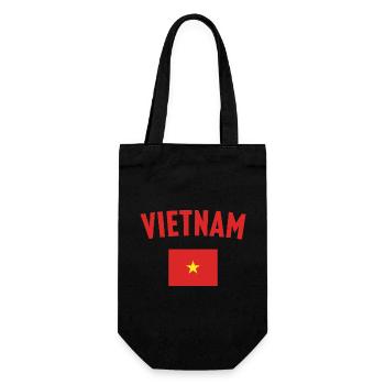 Drapeau du Vietnam - Sac à bouteille - noir - Devant