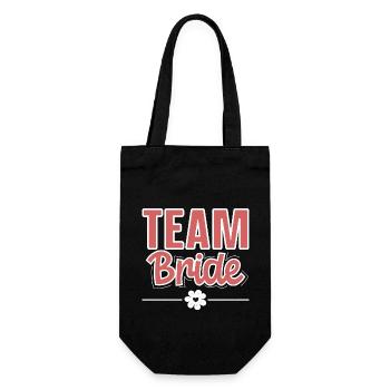 Team Bride - Gift Bag for Bottles - black - Front