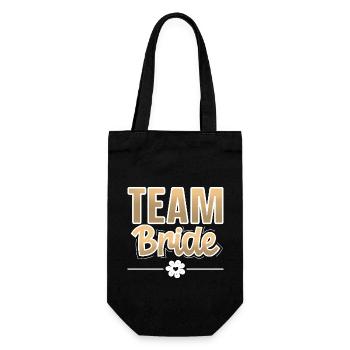 Team Bride - Gift Bag for Bottles - black - Front