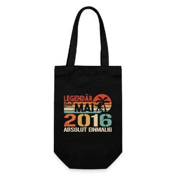 Legendary since May 2016 - Birthday in May 2016 - Gift Bag for Bottles - black - Front
