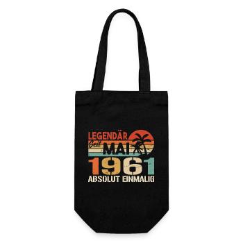 Légendaire depuis mai 1961 - Anniversaire en mai 1961 - Sac à bouteille - noir - Devant