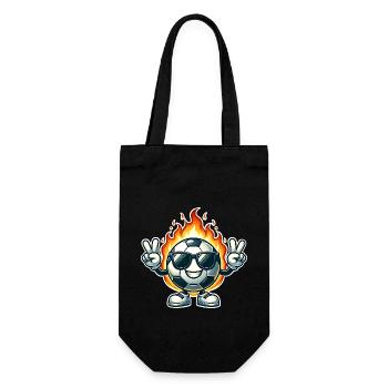 Soccer - Gift Bag for Bottles - black - Front
