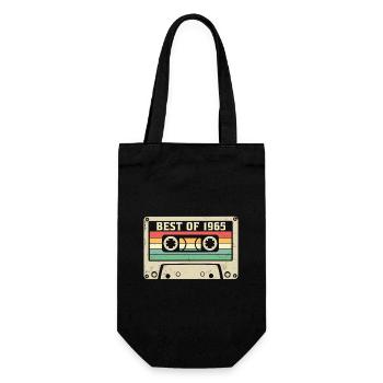 Das Beste aus 1965 Retro 60 Jahre 60. Geburtstag - Geschenkbeutel für Flaschen - Schwarz - Vorne
