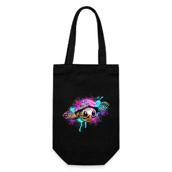 Turtle Graffiti Colorful - Gift Bag for Bottles - black - Front