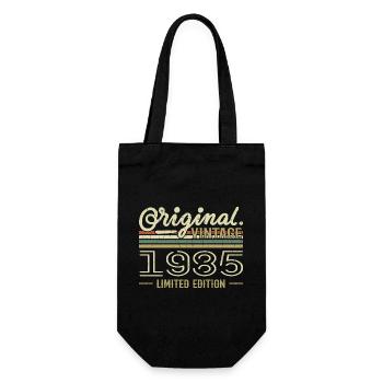 1985 Retro Geburtstag 1985 Original 1985 Jahrgang - Geschenkbeutel für Flaschen - Schwarz - Vorne