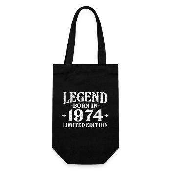 Légende depuis 1974 Vintage Born Anniversaire - Sac à bouteille - noir - Devant
