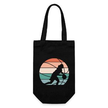 Basketball Basketballerin Frauen Basketball - Geschenkbeutel für Flaschen - Schwarz - Vorne