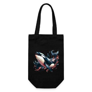 Orca Killer Whale - Gift Bag for Bottles - black - Front