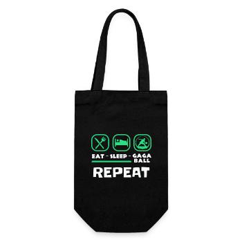 Eat Sleep Gaga Ball Repeat - Gift Bag for Bottles - black - Front