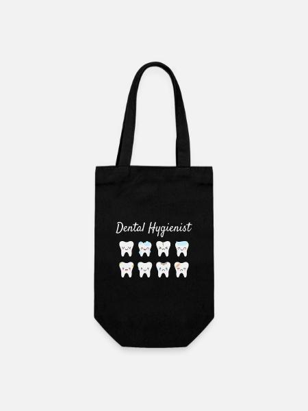 Dentalhygienikerin, Dentalhygieniker - Geschenkbeutel für Flaschen - Schwarz