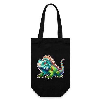 Iguana - Gift Bag for Bottles - black - Front