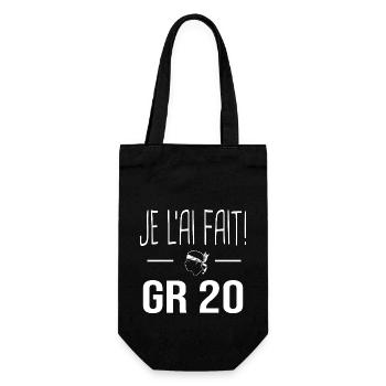 je l'ai fait GR20 Cadeau randonnée GR 20 Corse - Sac à bouteille - noir - Devant
