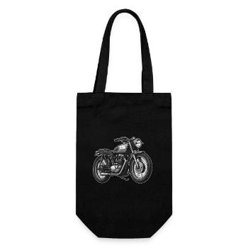 Cafe Racer - Classic motorcycle legend in detail - Gift Bag for Bottles - black - Front